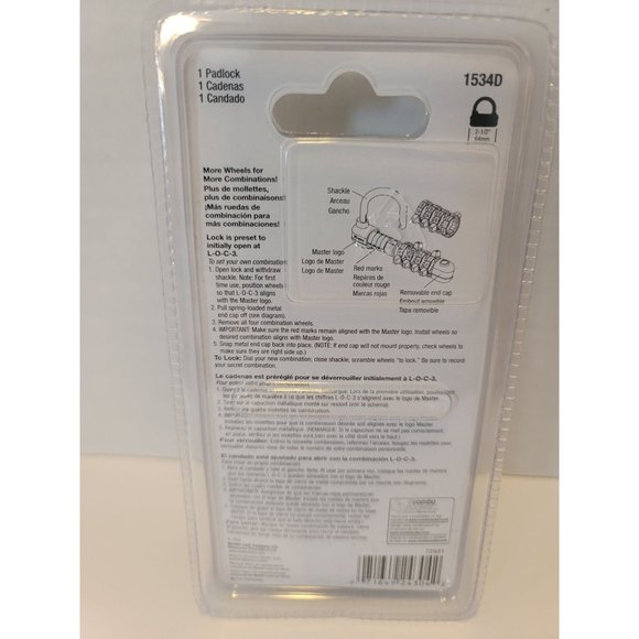 Master Lock Password Plus Letters + Numbers Security Lock. New, Blue In Color - Picture 2 of 3